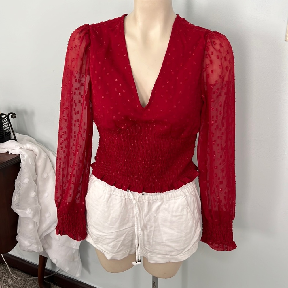 B.O.G Collective red blouse